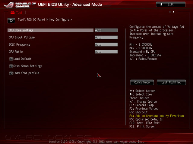 UEFI Setup ASUS MAXIMUS VI Formula