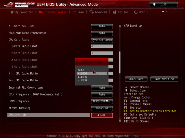 UEFI Setup ASUS Maximus VI Gene