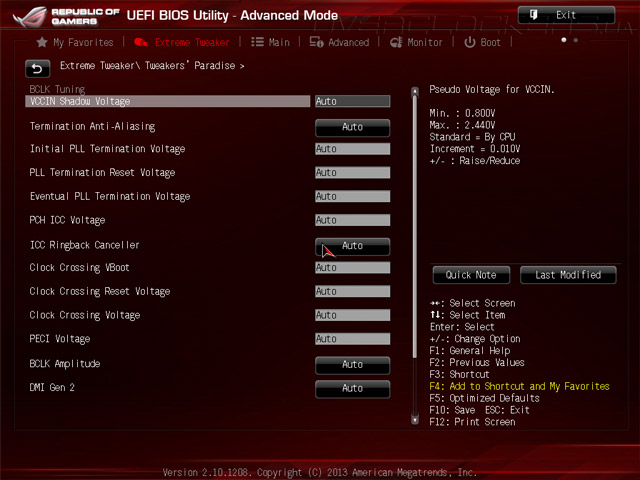 UEFI Setup ASUS Maximus VI Gene