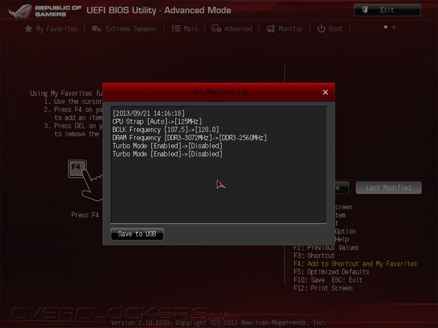 UEFI Setup ASUS Maximus VI Impact