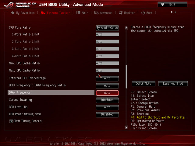 UEFI Setup ASUS Maximus VI Impact