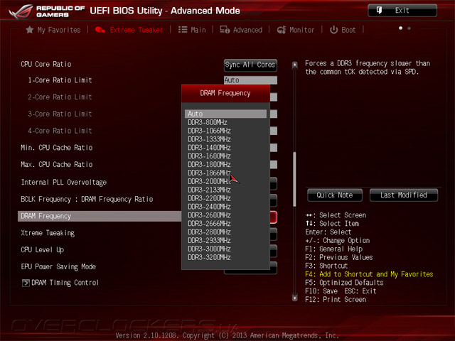 UEFI Setup ASUS Maximus VI Impact