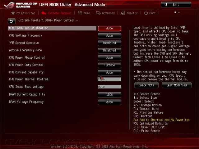 UEFI Setup ASUS Maximus VI Impact