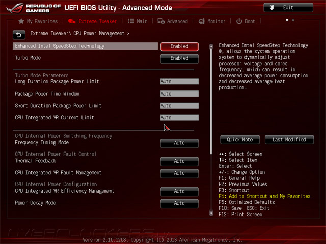 UEFI Setup ASUS Maximus VI Impact