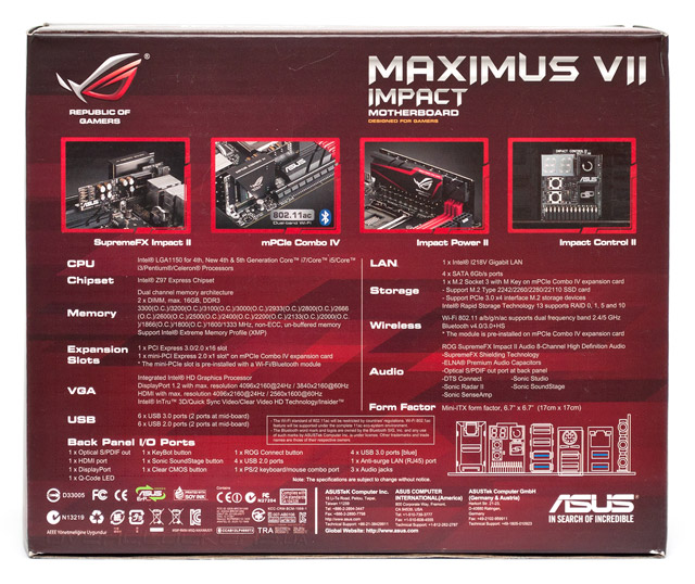 ASUS Maximus VII Impact