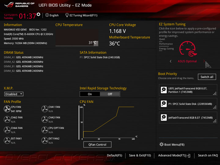 ASUS Maximus VIII Gene