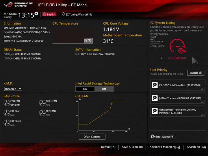 ASUS Maximus VIII Impact