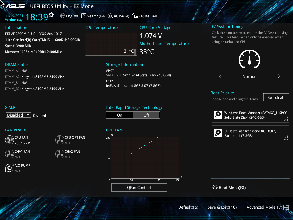 ASUS Prime Z590M-Plus