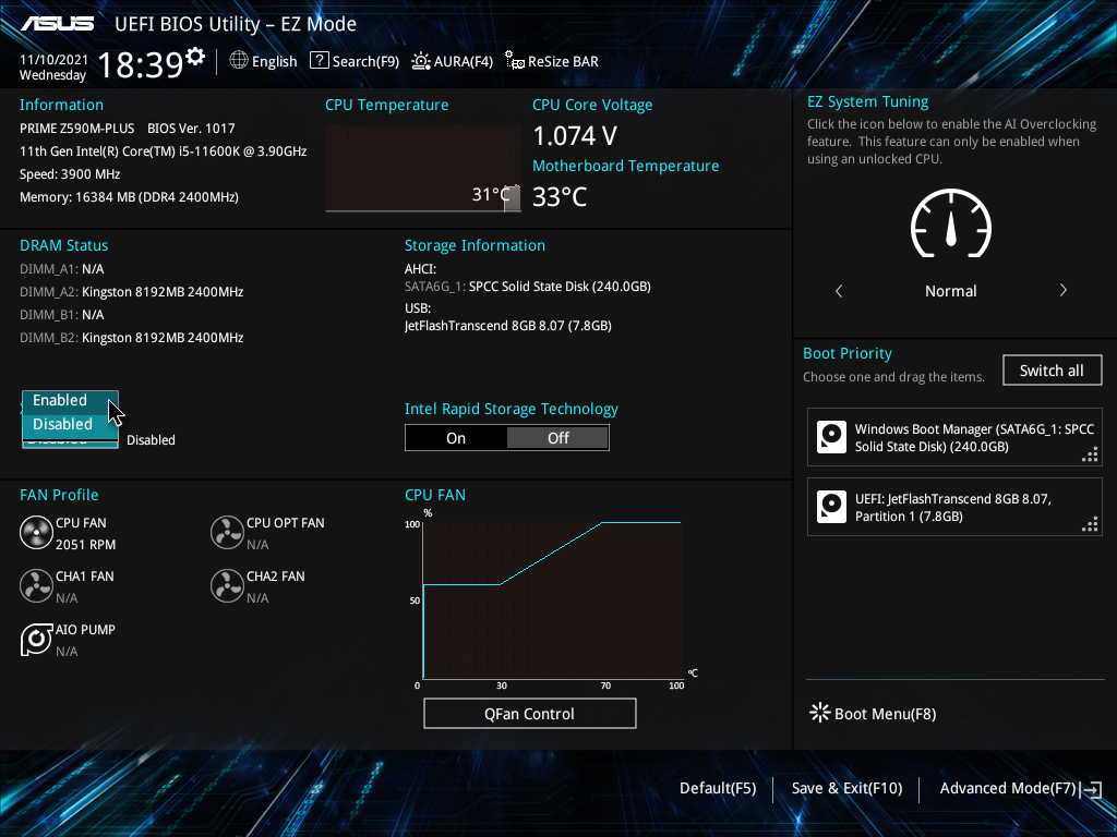 ASUS Prime Z590M-Plus