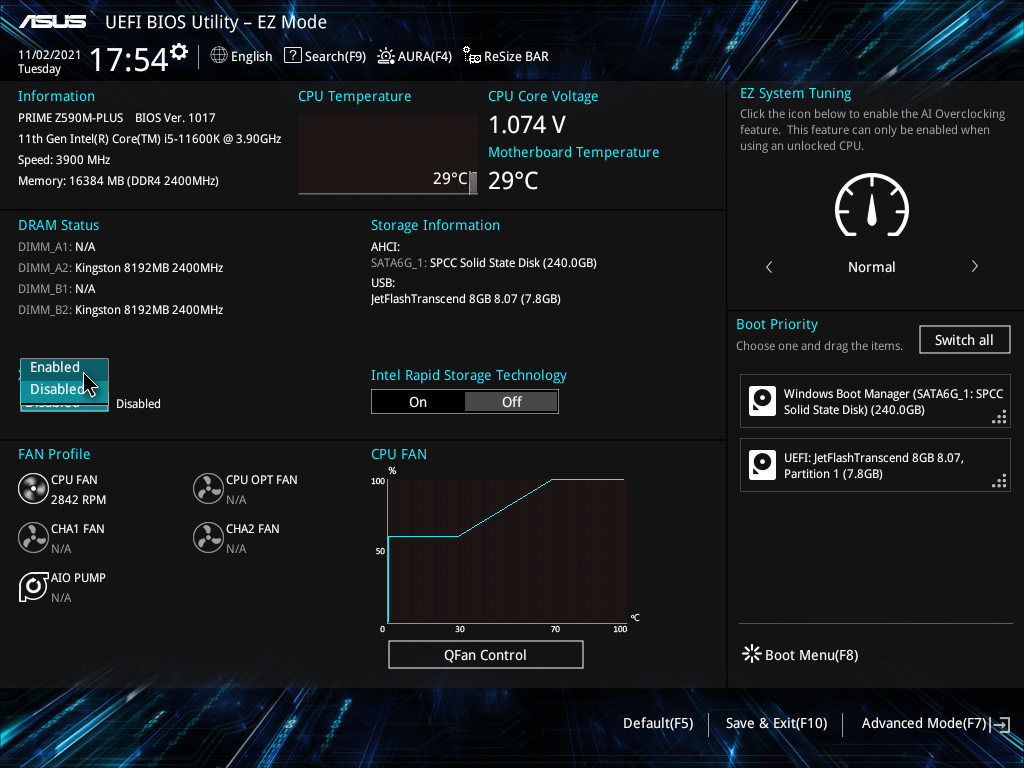 ASUS Prime Z590M-Plus