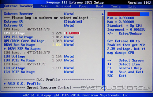 BIOS ASUS Rampage III Extreme