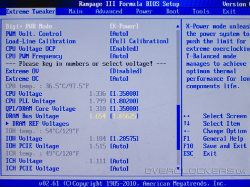 BIOS ASUS Rampage III Formula