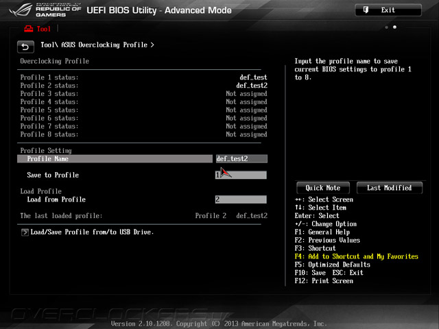 UEFI Setup ASUS Rampage IV Black Edition