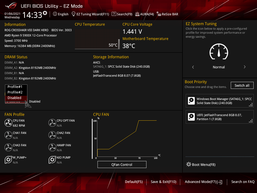 ASUS ROG Crosshair VIII Dark Hero