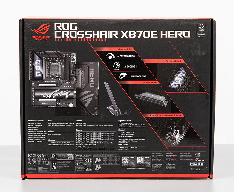 ASUS ROG Crosshair X870E Hero