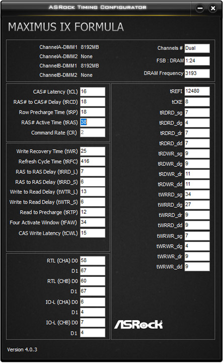 ASUS ROG Maximus IX Formula