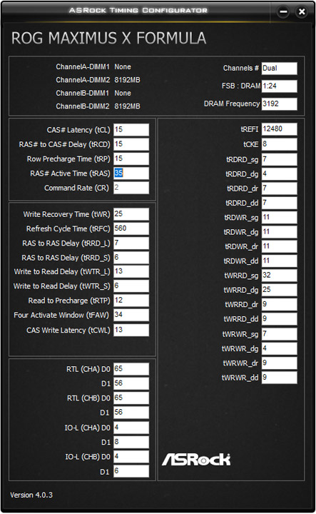 ASUS ROG Maximus X Formula