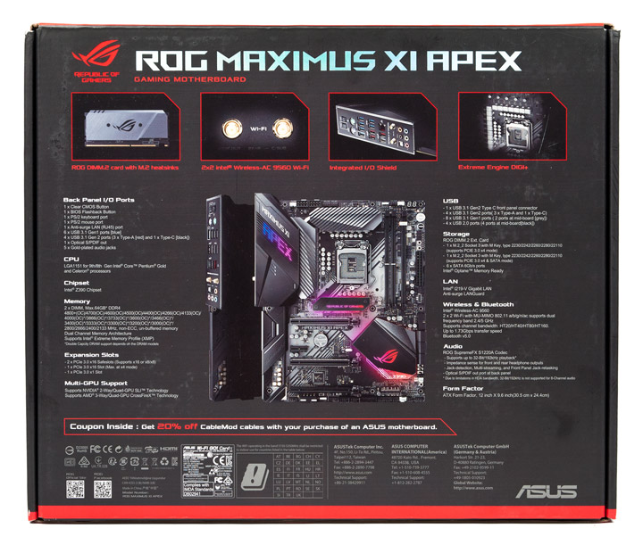 ASUS ROG Maximus XI Apex