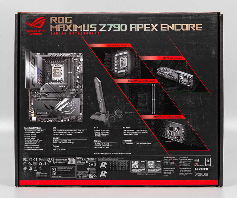 ASUS ROG Maximus Z790 Apex Encore