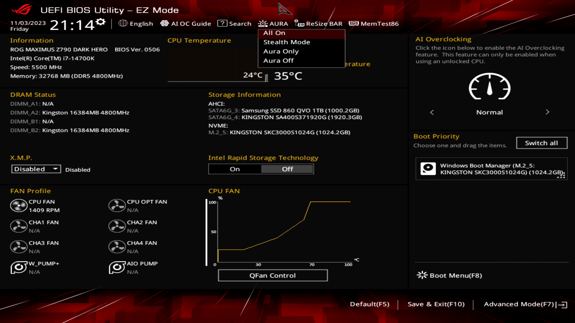 ASUS ROG Maximus Z790 Dark Hero