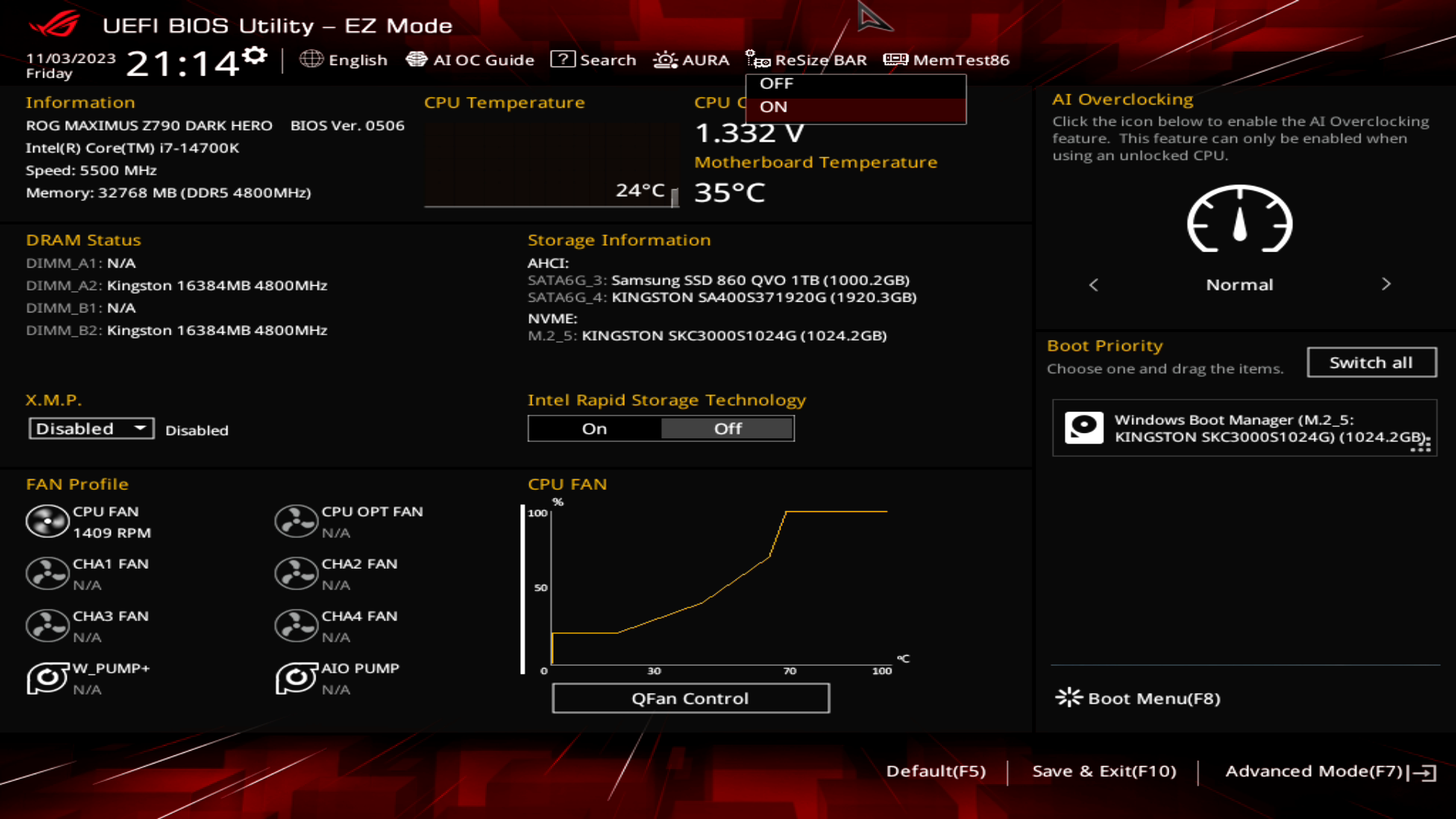 ASUS ROG Maximus Z790 Dark Hero