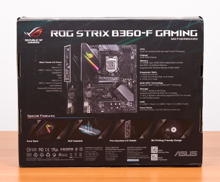 ASUS ROG Strix B360-F Gaming