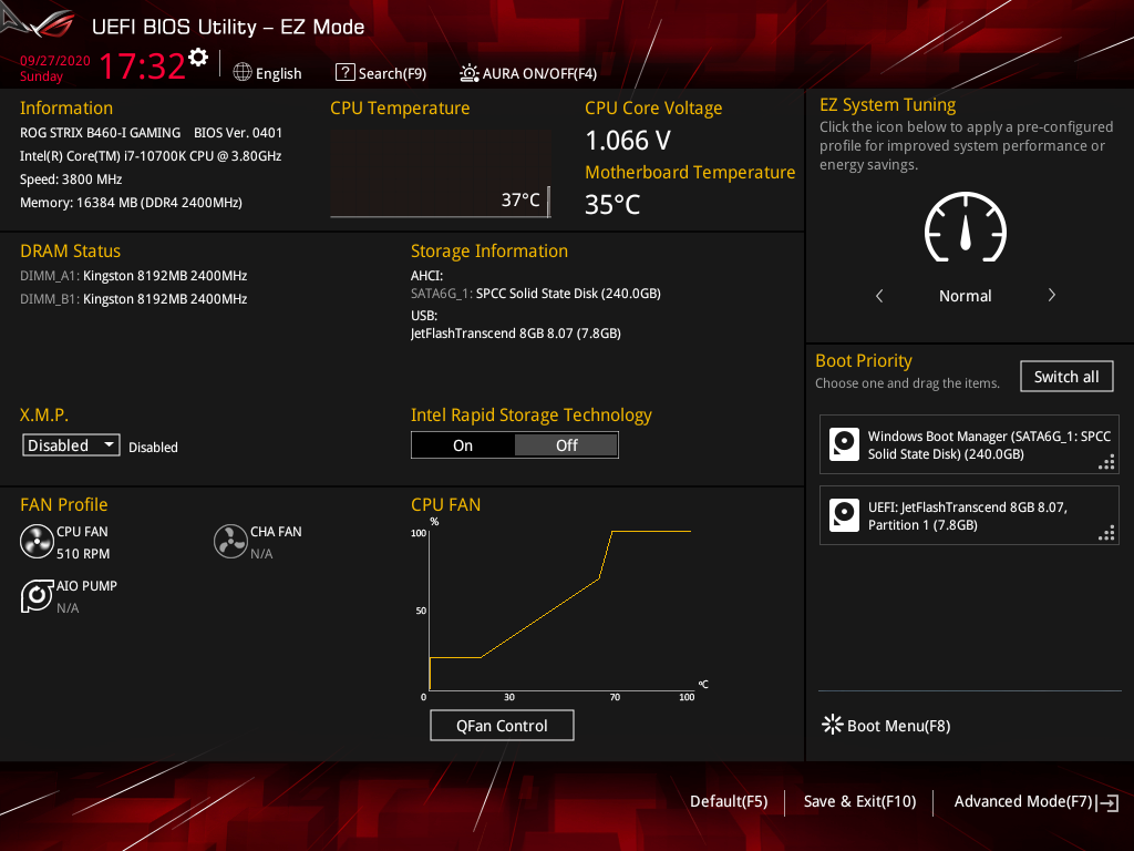 ASUS ROG Strix B460-I Gaming