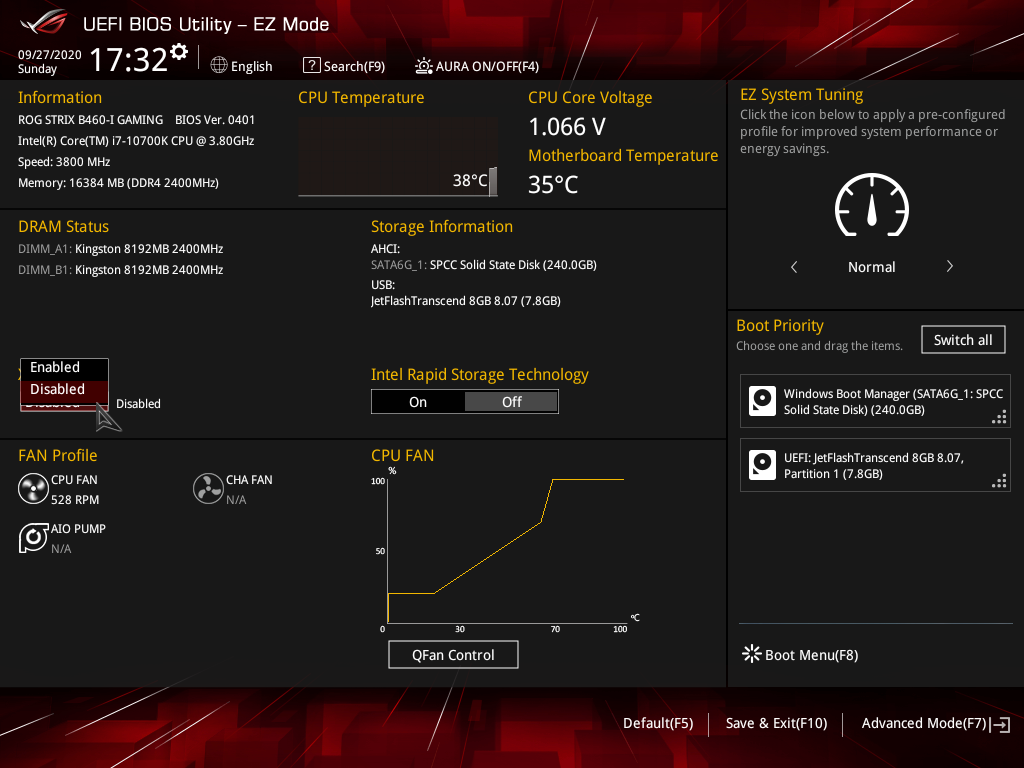 ASUS ROG Strix B460-I Gaming