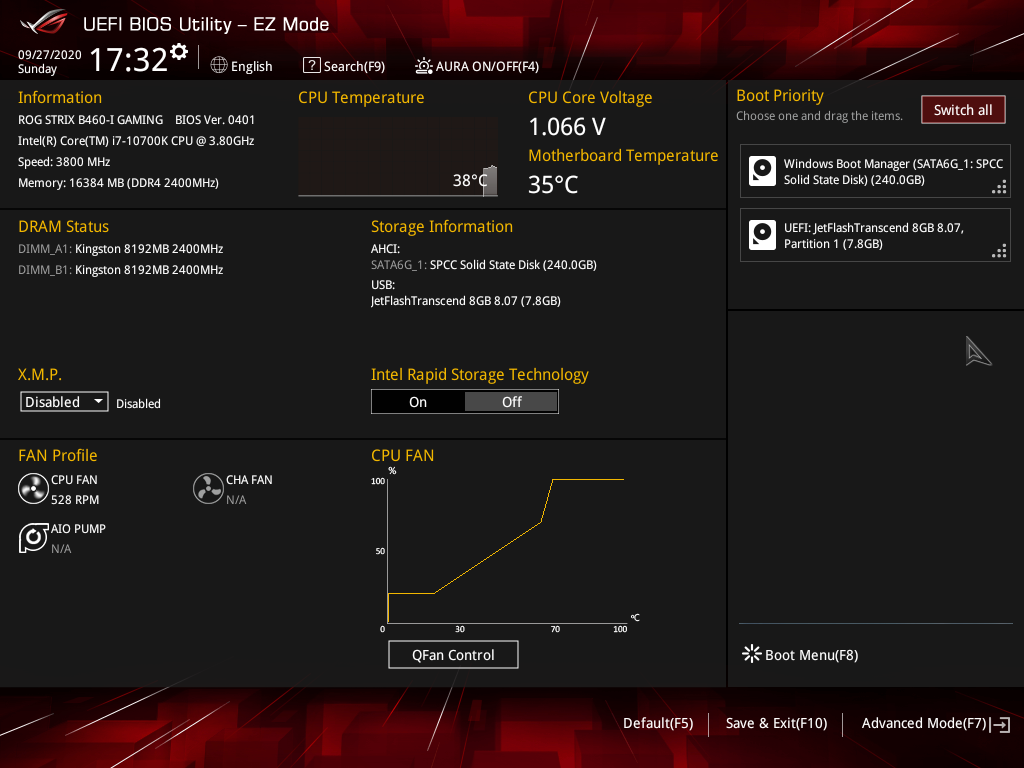 ASUS ROG Strix B460-I Gaming