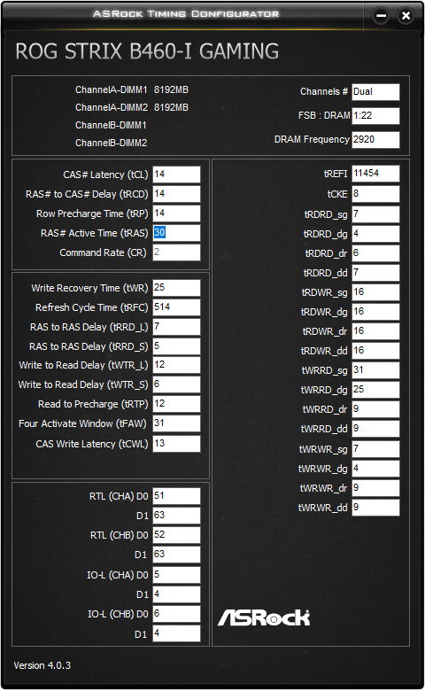 ASUS ROG Strix B460-I Gaming