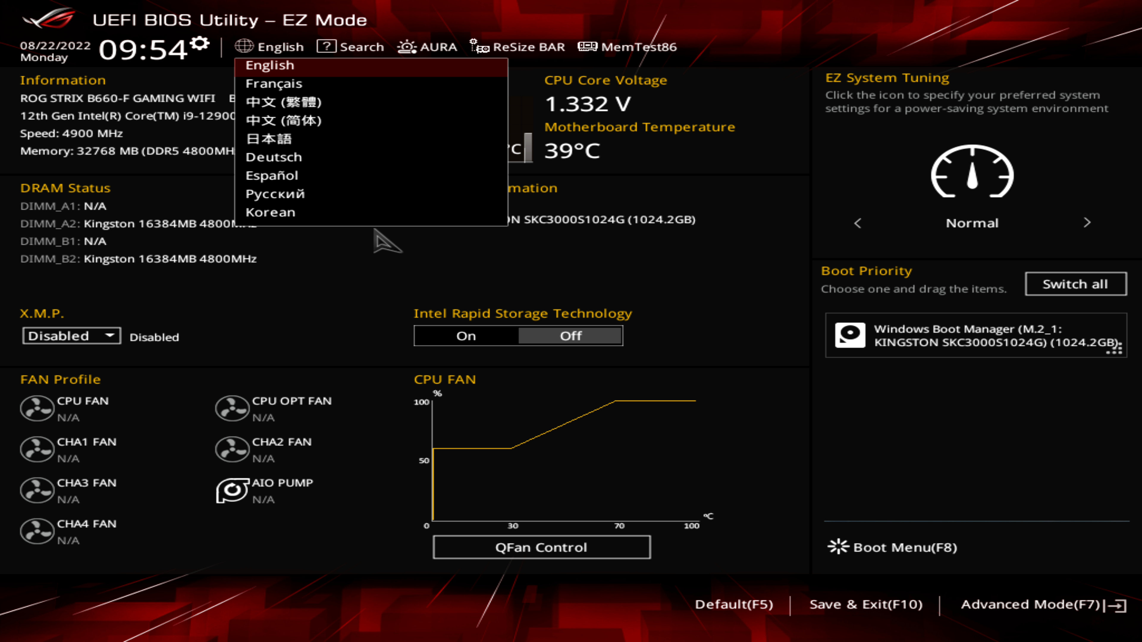 ASUS ROG STRIX B660-F GAMING WI-FI