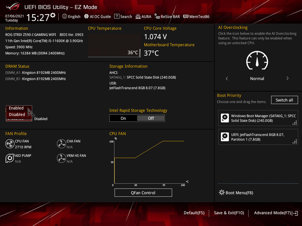 ASUS ROG Strix Z590-I Gaming WiFi