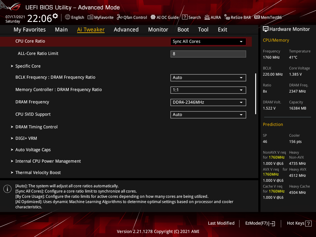 ASUS ROG Strix Z590-I Gaming WiFi