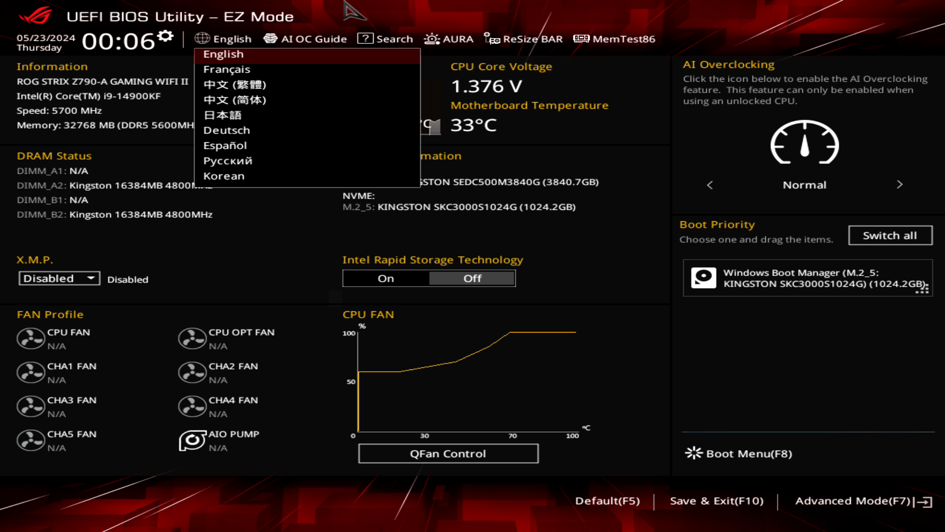 ASUS ROG Strix Z790-A Gaming WIFI II