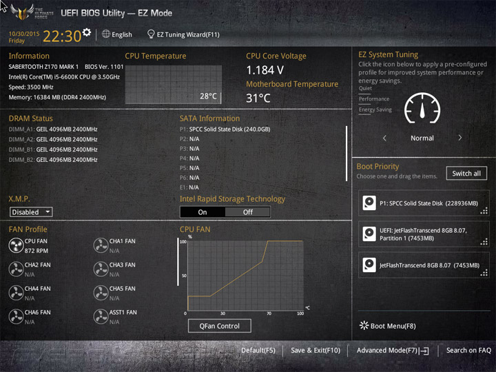 ASUS Sabertooth Z170 Mark 1