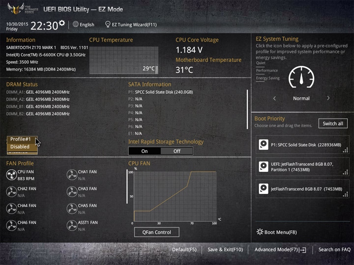 ASUS Sabertooth Z170 Mark 1