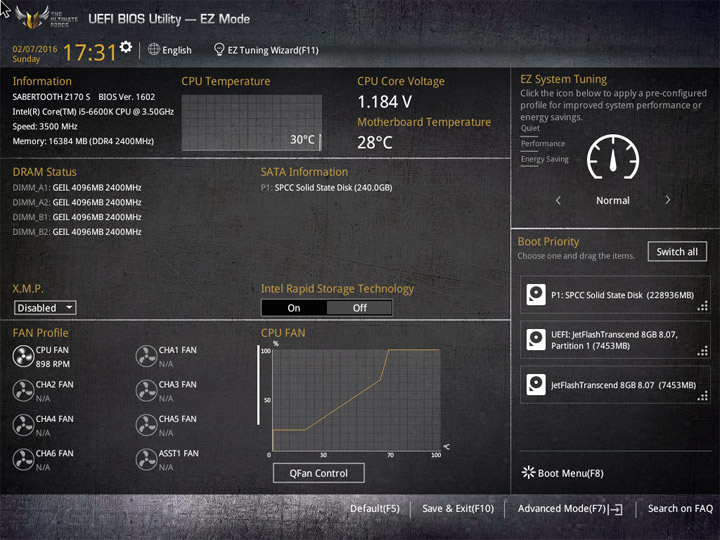 ASUS Sabertooth Z170 S