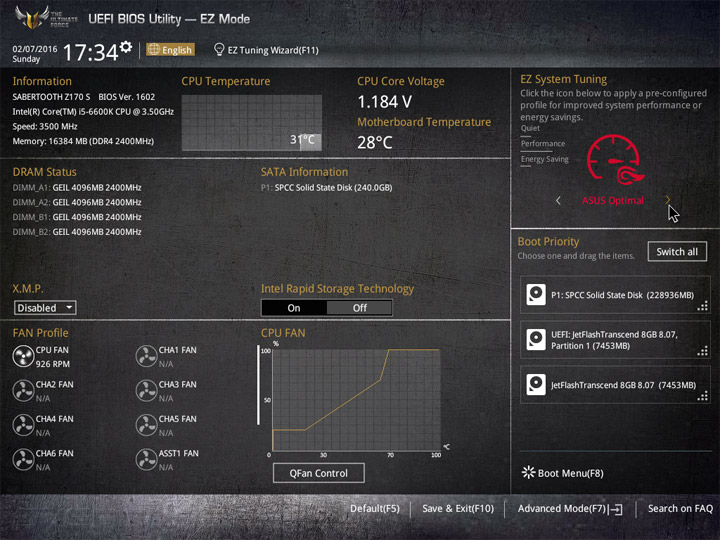 ASUS Sabertooth Z170 S