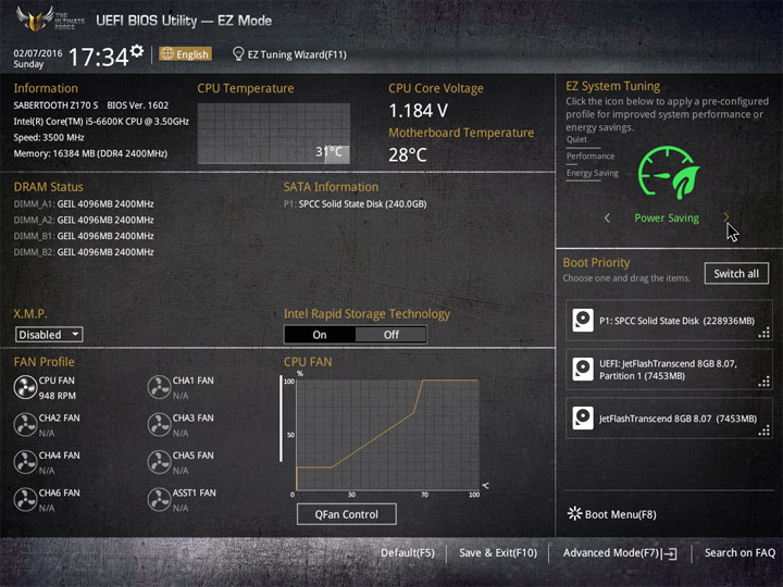 ASUS Sabertooth Z170 S