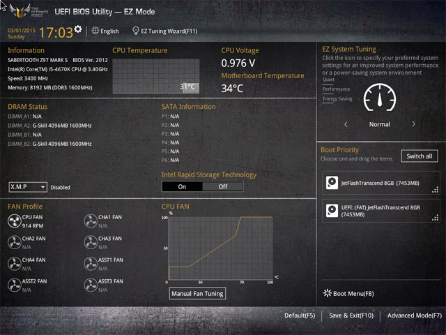 ASUS Sabertooth Z97 Mark S