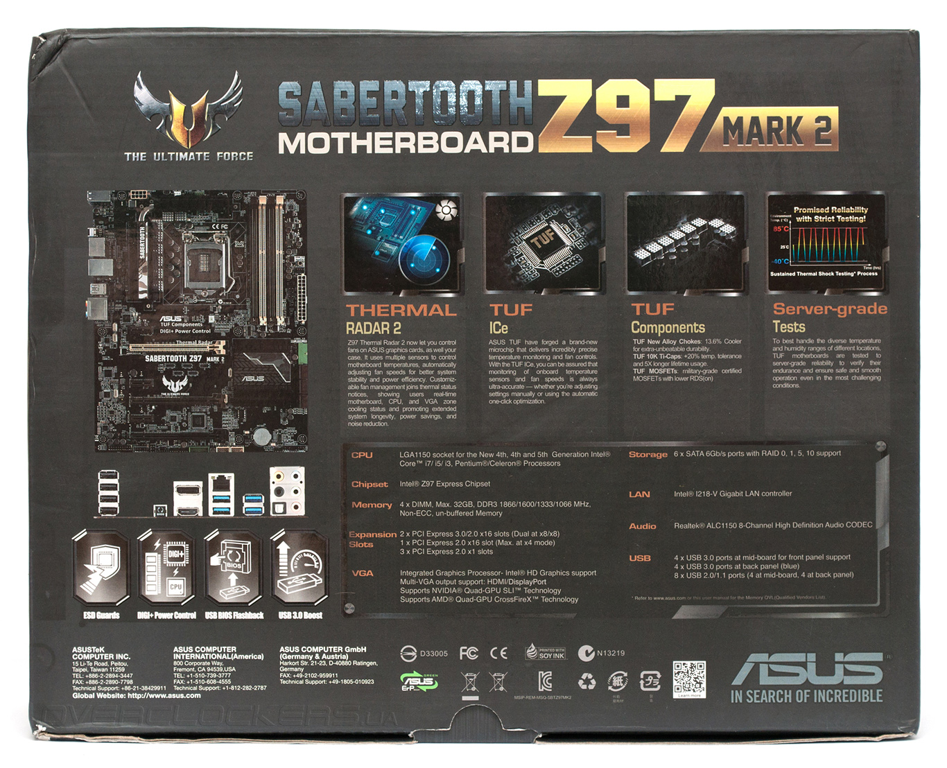 Asus sabertooth z97 mark 2 обзор