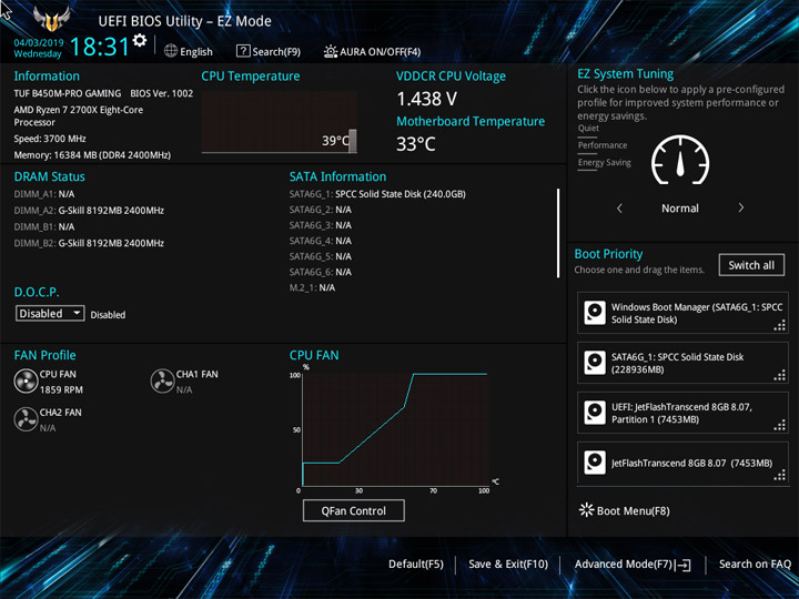 ASUS TUF B450M-Pro Gaming