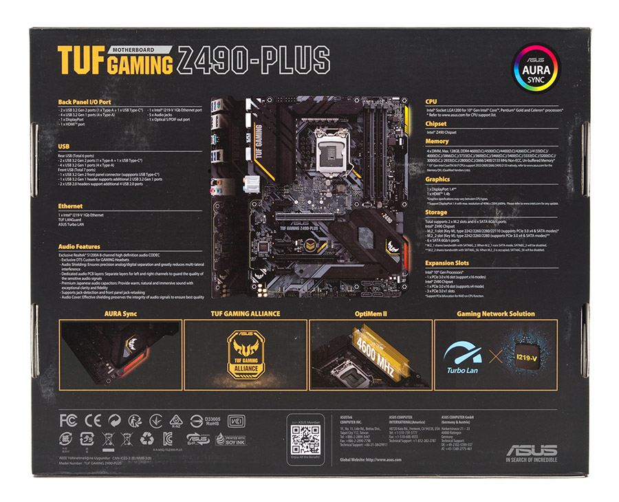 ASUS TUF Gaming Z490-Plus