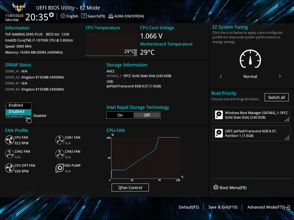 ASUS TUF Gaming Z490-Plus