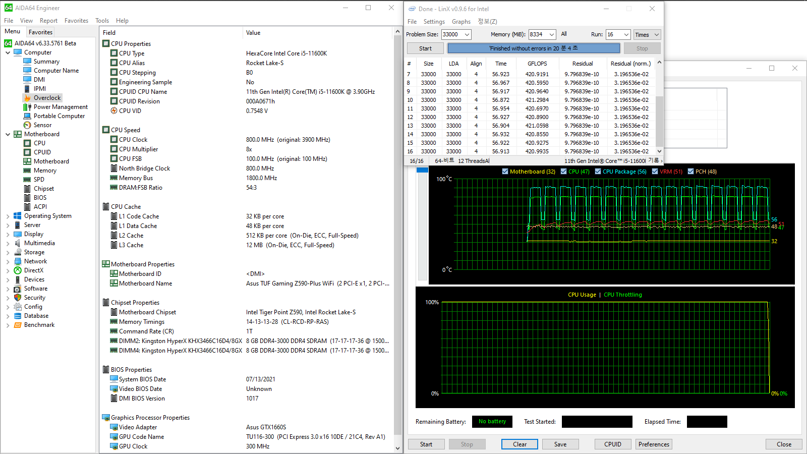 ASUS TUF Gaming Z590-Plus WiFi