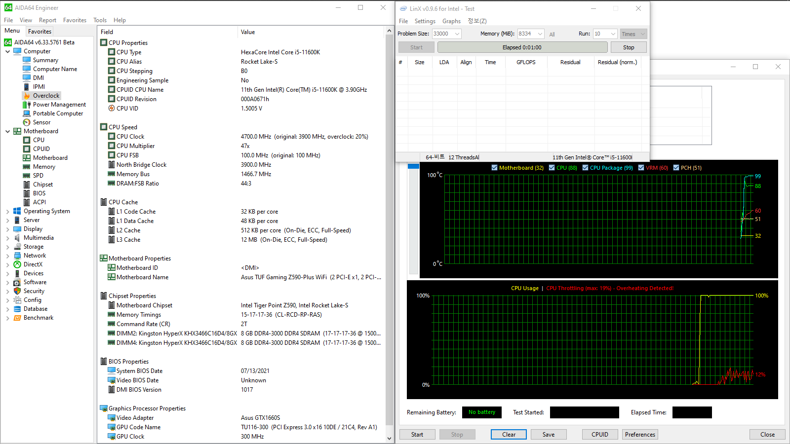 ASUS TUF Gaming Z590-Plus WiFi