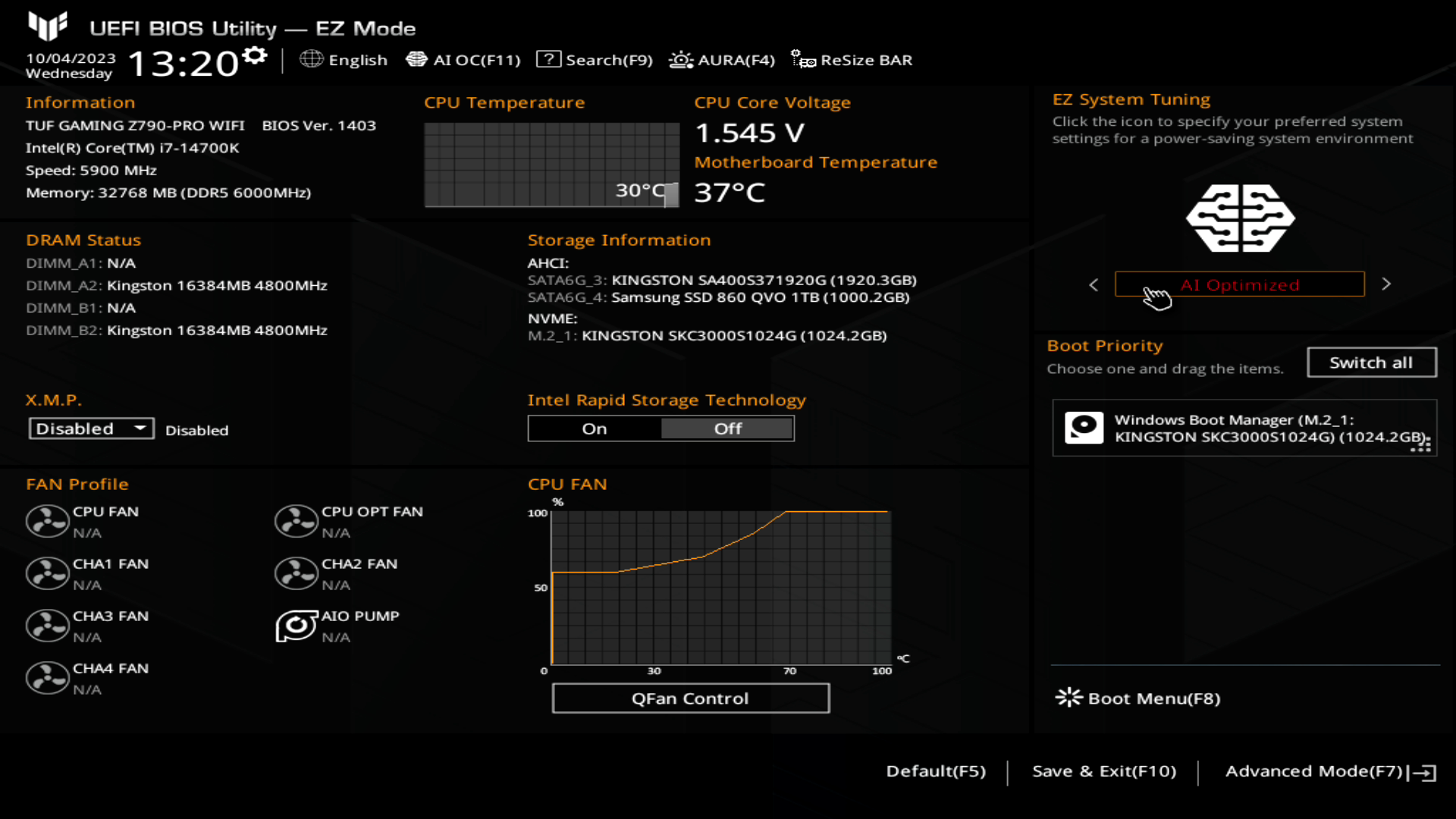 ASUS TUF GAMING Z790-PLUS WIFI