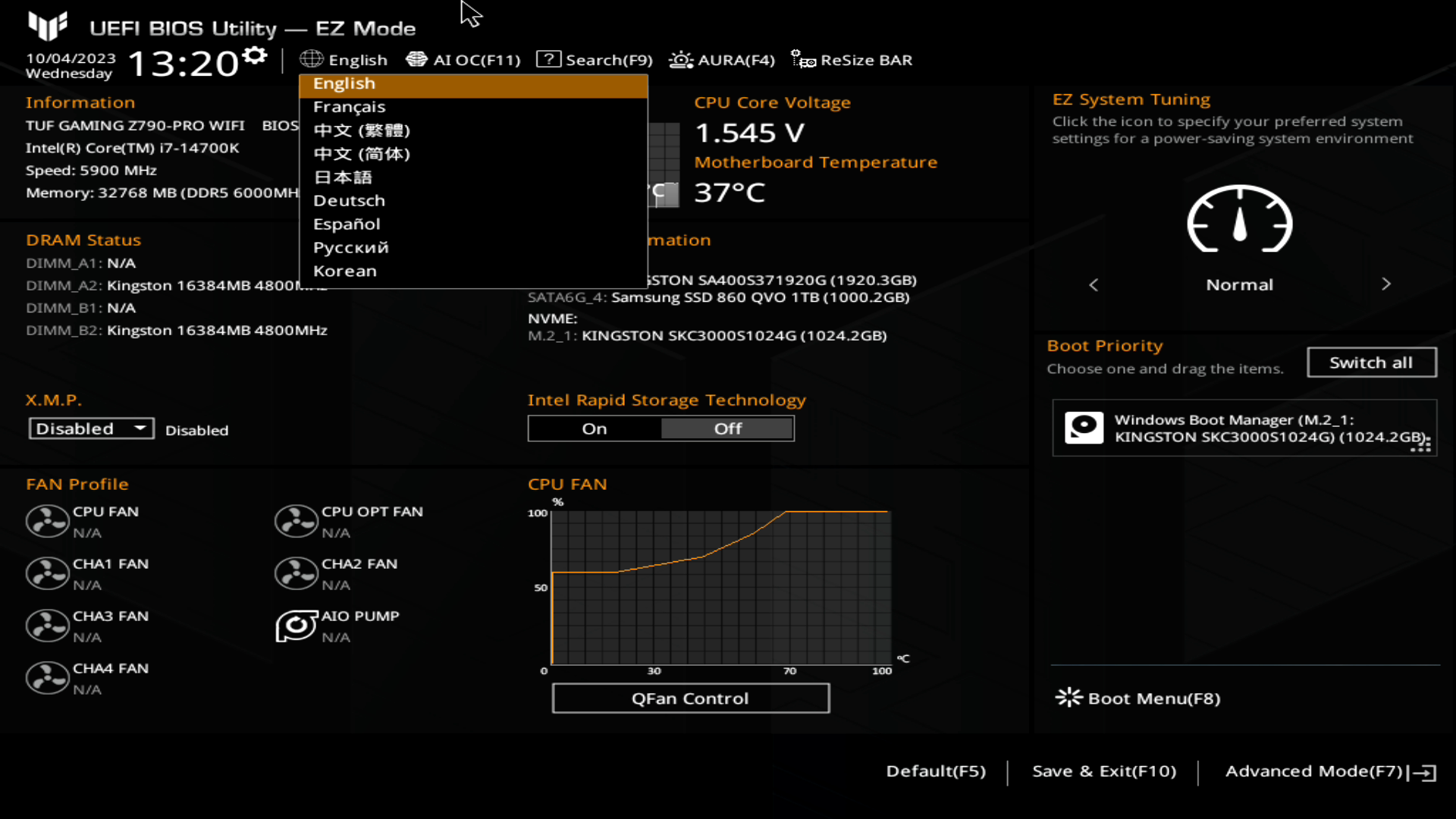 ASUS TUF GAMING Z790-PLUS WIFI