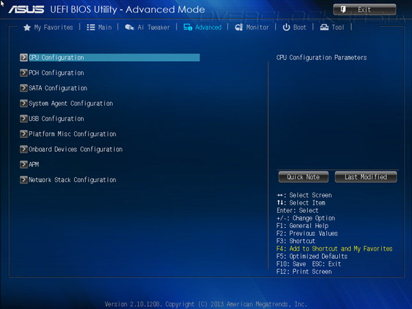 UEFI Setup ASUS Z87-Plus