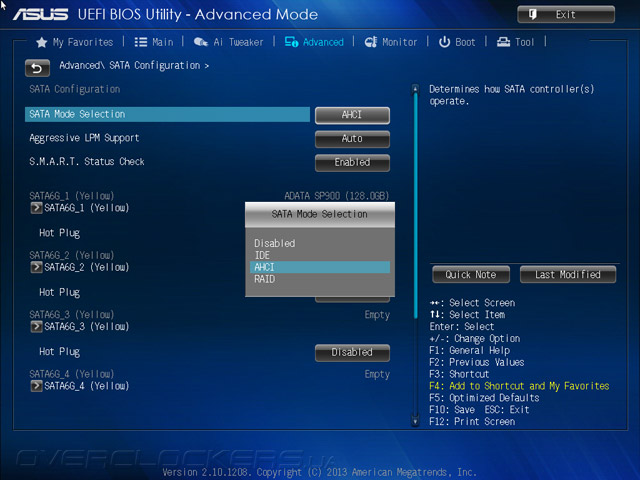 UEFI Setup ASUS Z87M-Plus